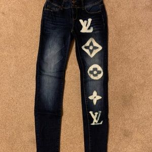 LOUIS VUITTON PATTERNED JEANS